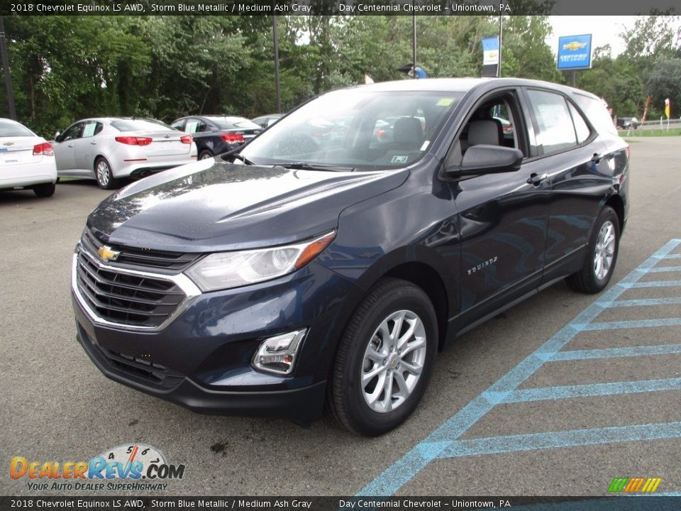 2018 Chevrolet Equinox LS AWD Storm Blue Metallic / Medium Ash Gray Photo #11