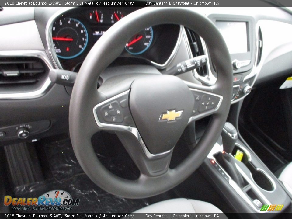 2018 Chevrolet Equinox LS AWD Storm Blue Metallic / Medium Ash Gray Photo #17