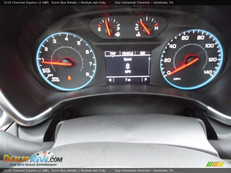 2018 Chevrolet Equinox LS AWD Storm Blue Metallic / Medium Ash Gray Photo #20