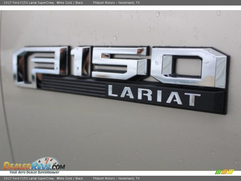 2017 Ford F150 Lariat SuperCrew White Gold / Black Photo #9