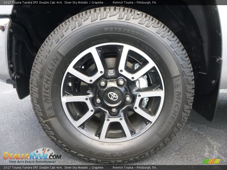 2017 Toyota Tundra SR5 Double Cab 4x4 Silver Sky Metallic / Graphite Photo #5