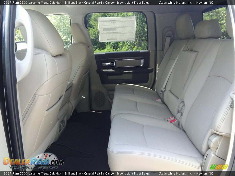 Rear Seat of 2017 Ram 2500 Laramie Mega Cab 4x4 Photo #11