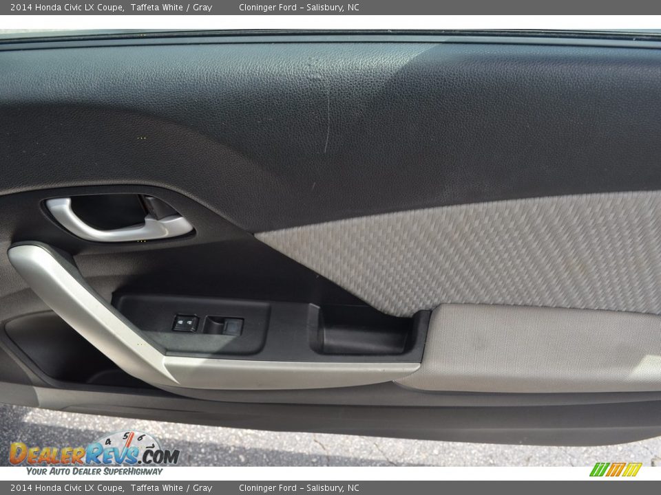 2014 Honda Civic LX Coupe Taffeta White / Gray Photo #12