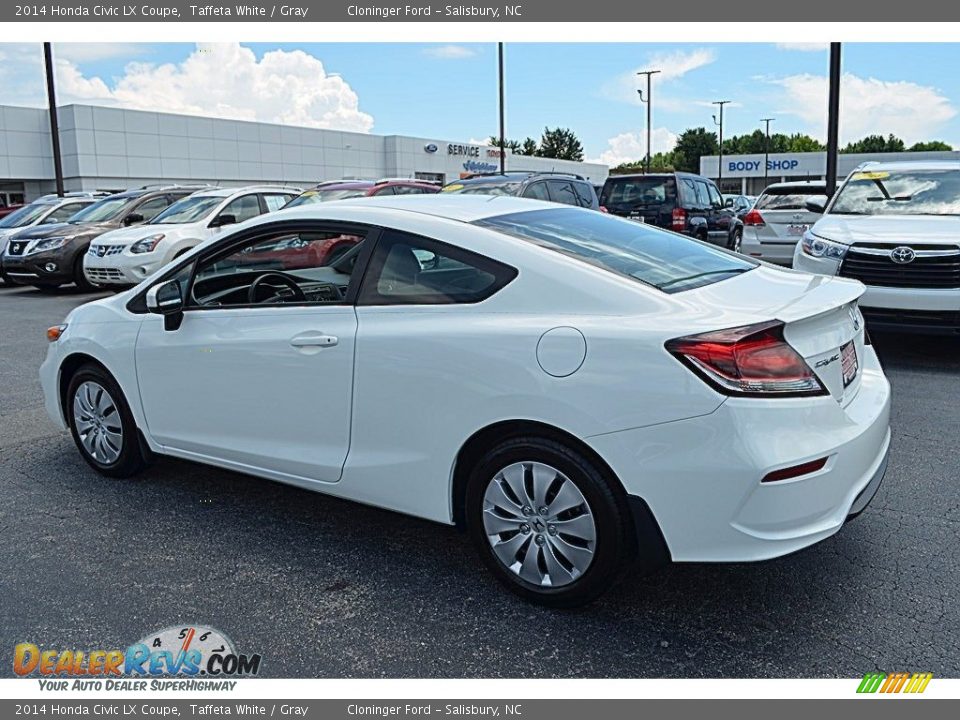 2014 Honda Civic LX Coupe Taffeta White / Gray Photo #20
