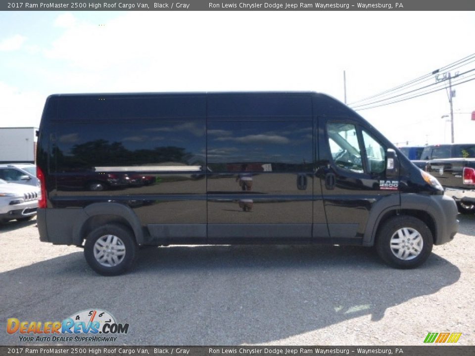 2017 Ram ProMaster 2500 High Roof Cargo Van Black / Gray Photo #6