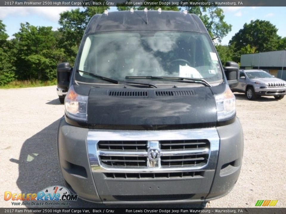 2017 Ram ProMaster 2500 High Roof Cargo Van Black / Gray Photo #8