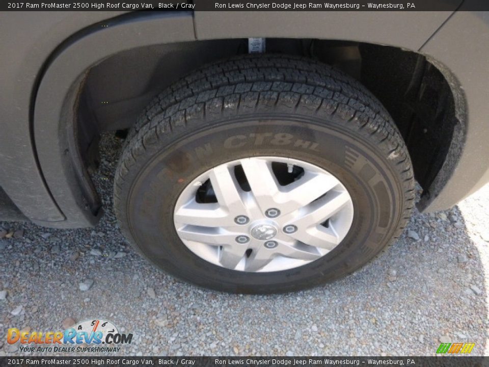 2017 Ram ProMaster 2500 High Roof Cargo Van Black / Gray Photo #9
