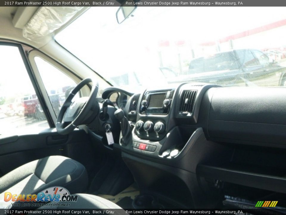 2017 Ram ProMaster 2500 High Roof Cargo Van Black / Gray Photo #11