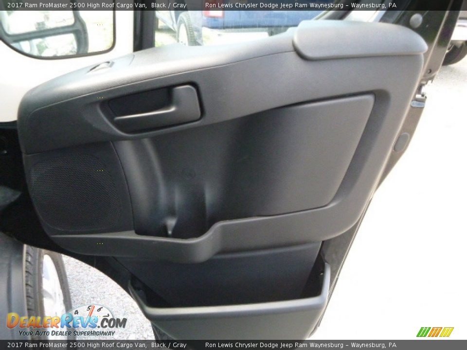 2017 Ram ProMaster 2500 High Roof Cargo Van Black / Gray Photo #13