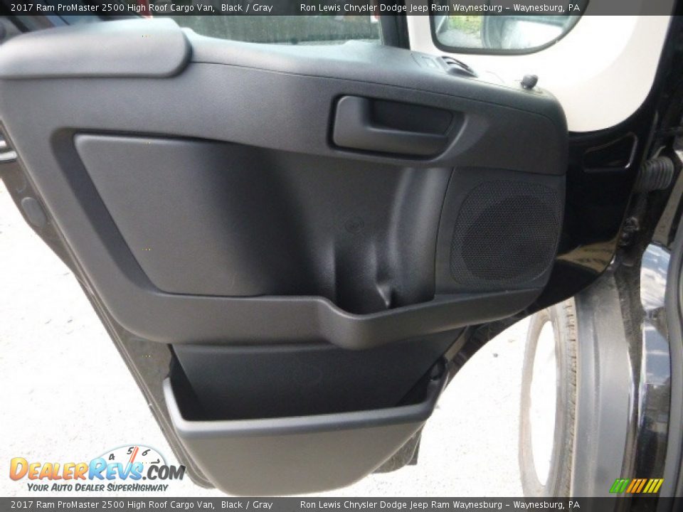 2017 Ram ProMaster 2500 High Roof Cargo Van Black / Gray Photo #15