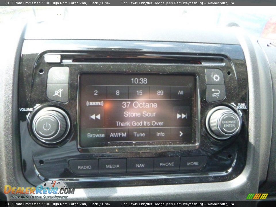 2017 Ram ProMaster 2500 High Roof Cargo Van Black / Gray Photo #17