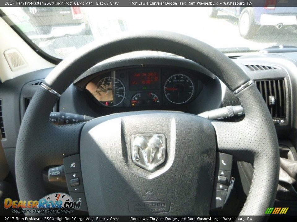 2017 Ram ProMaster 2500 High Roof Cargo Van Black / Gray Photo #20