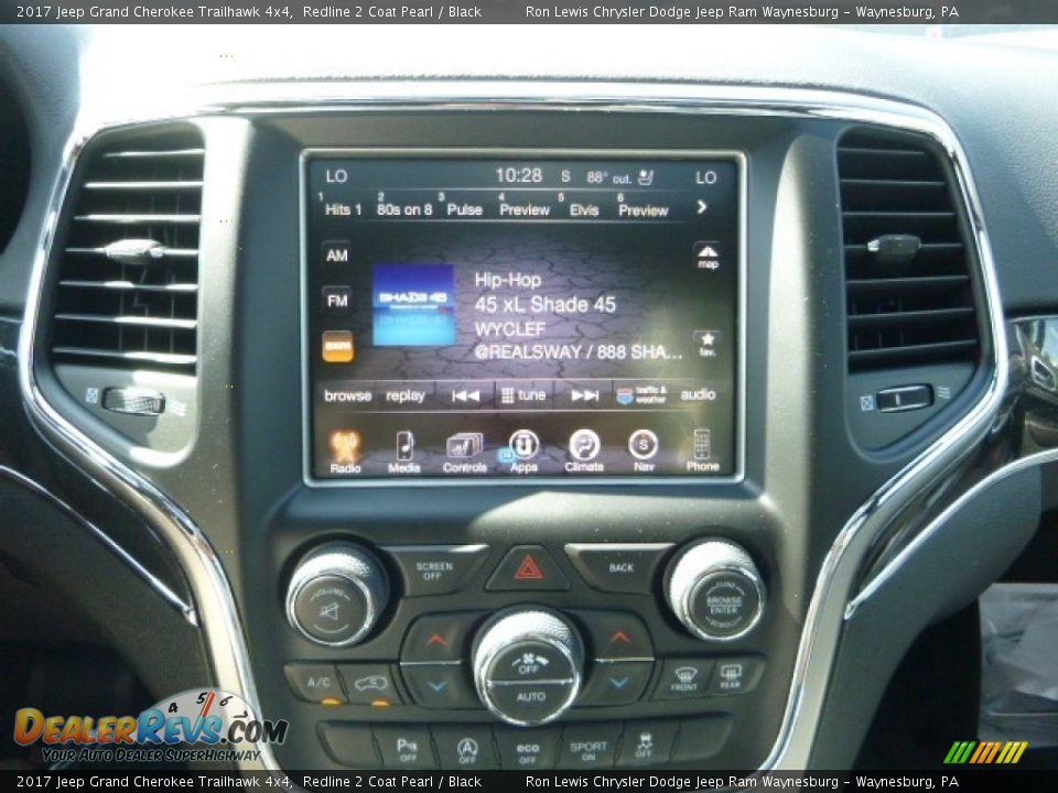 2017 Jeep Grand Cherokee Trailhawk 4x4 Redline 2 Coat Pearl / Black Photo #16