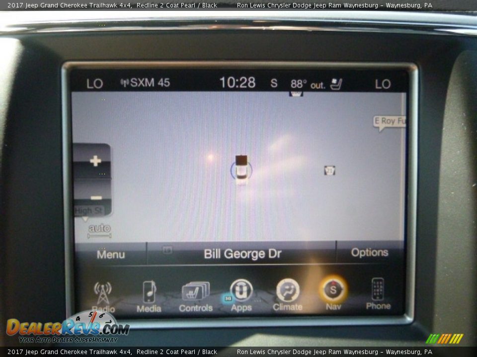 2017 Jeep Grand Cherokee Trailhawk 4x4 Redline 2 Coat Pearl / Black Photo #17