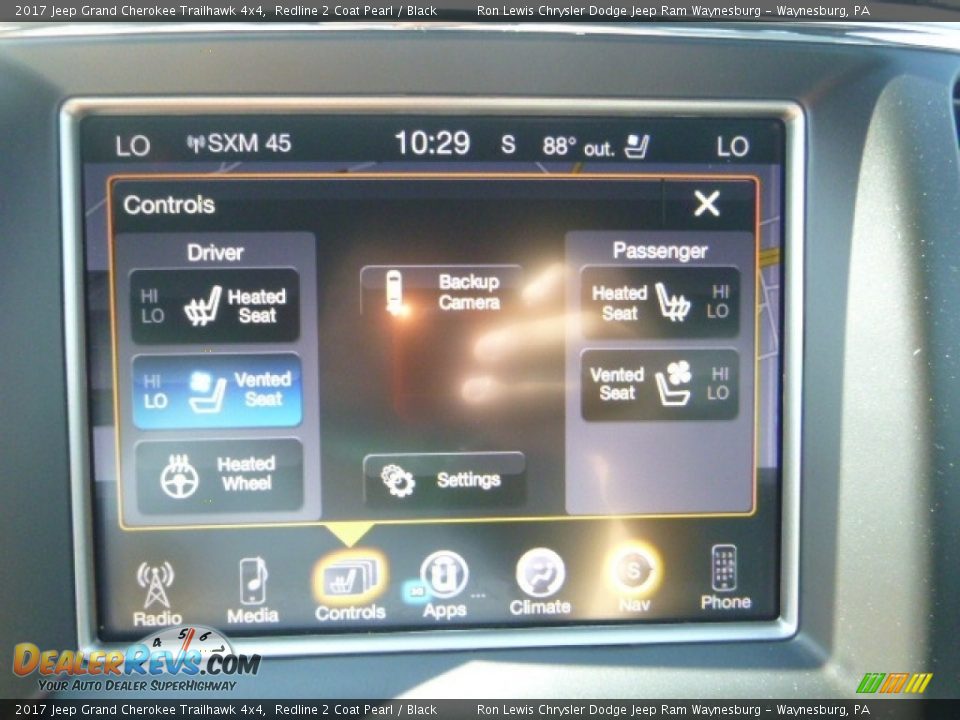 2017 Jeep Grand Cherokee Trailhawk 4x4 Redline 2 Coat Pearl / Black Photo #19