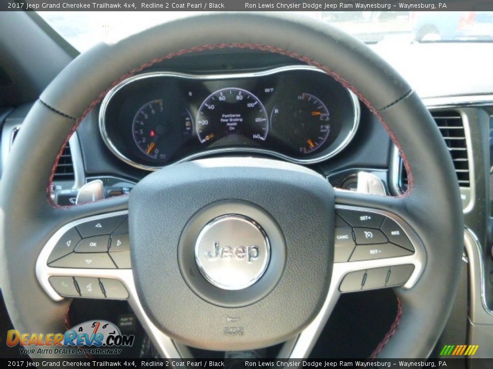 2017 Jeep Grand Cherokee Trailhawk 4x4 Redline 2 Coat Pearl / Black Photo #20