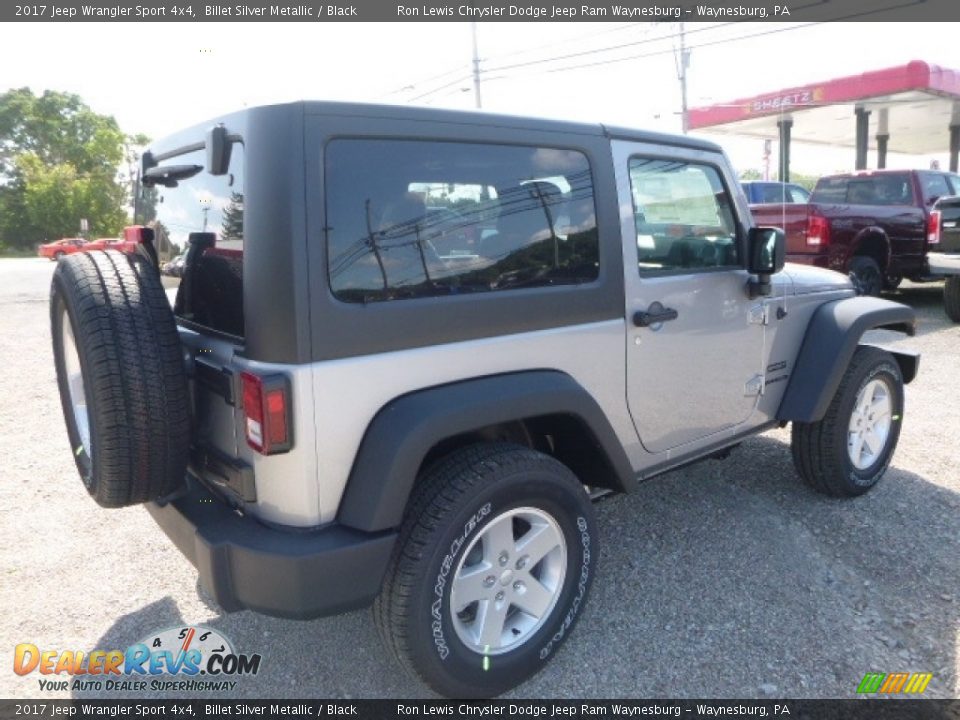 2017 Jeep Wrangler Sport 4x4 Billet Silver Metallic / Black Photo #5