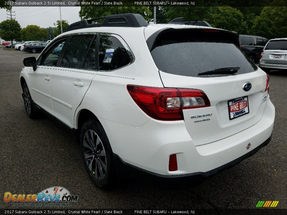 2017 Subaru Outback 2.5i Limited Crystal White Pearl / Slate Black Photo #4