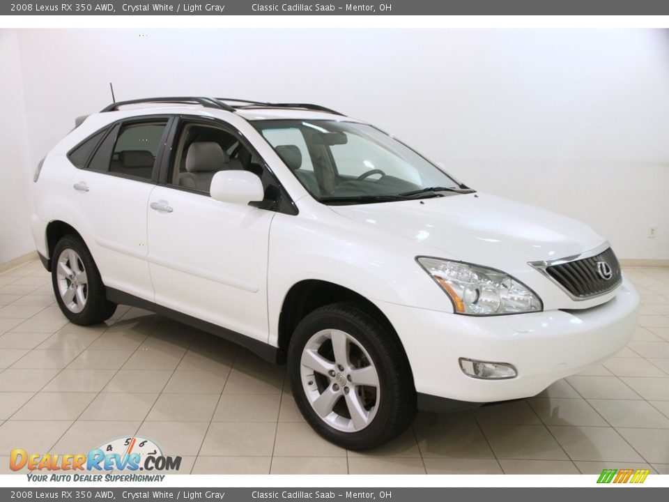 2008 Lexus RX 350 AWD Crystal White / Light Gray Photo #1