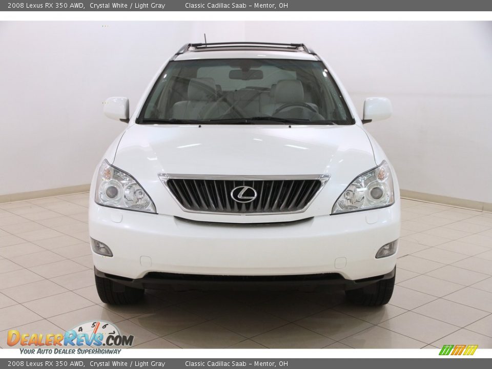 2008 Lexus RX 350 AWD Crystal White / Light Gray Photo #2