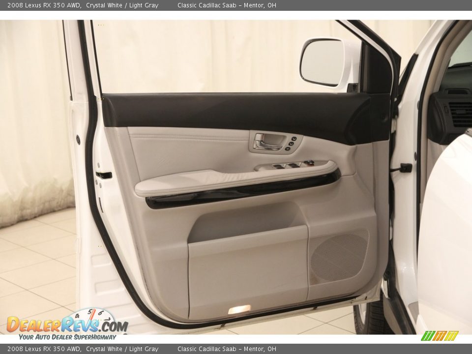 2008 Lexus RX 350 AWD Crystal White / Light Gray Photo #4