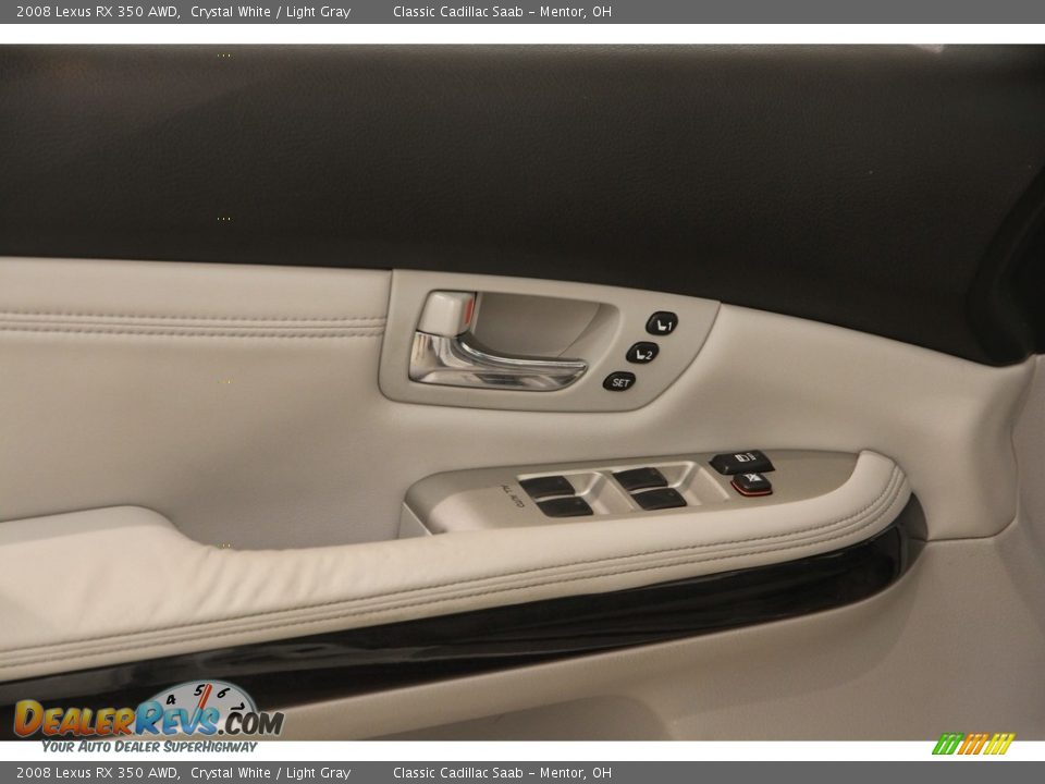 2008 Lexus RX 350 AWD Crystal White / Light Gray Photo #5