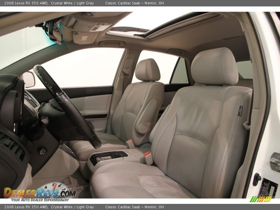 2008 Lexus RX 350 AWD Crystal White / Light Gray Photo #6