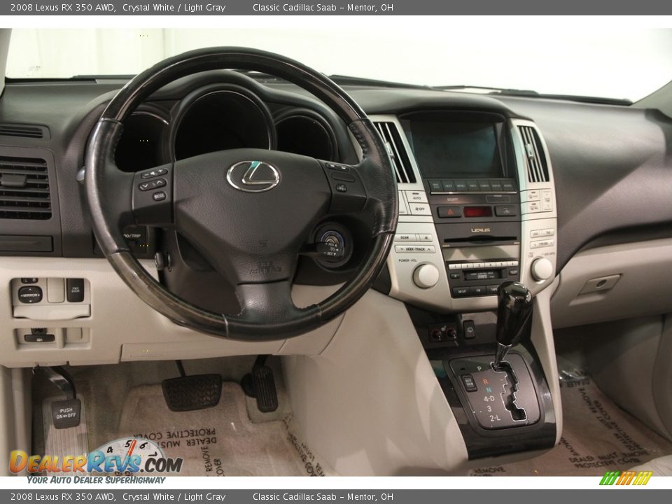 2008 Lexus RX 350 AWD Crystal White / Light Gray Photo #7