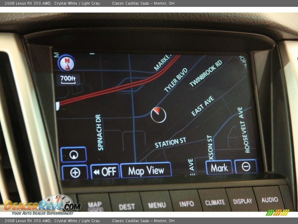 2008 Lexus RX 350 AWD Crystal White / Light Gray Photo #14