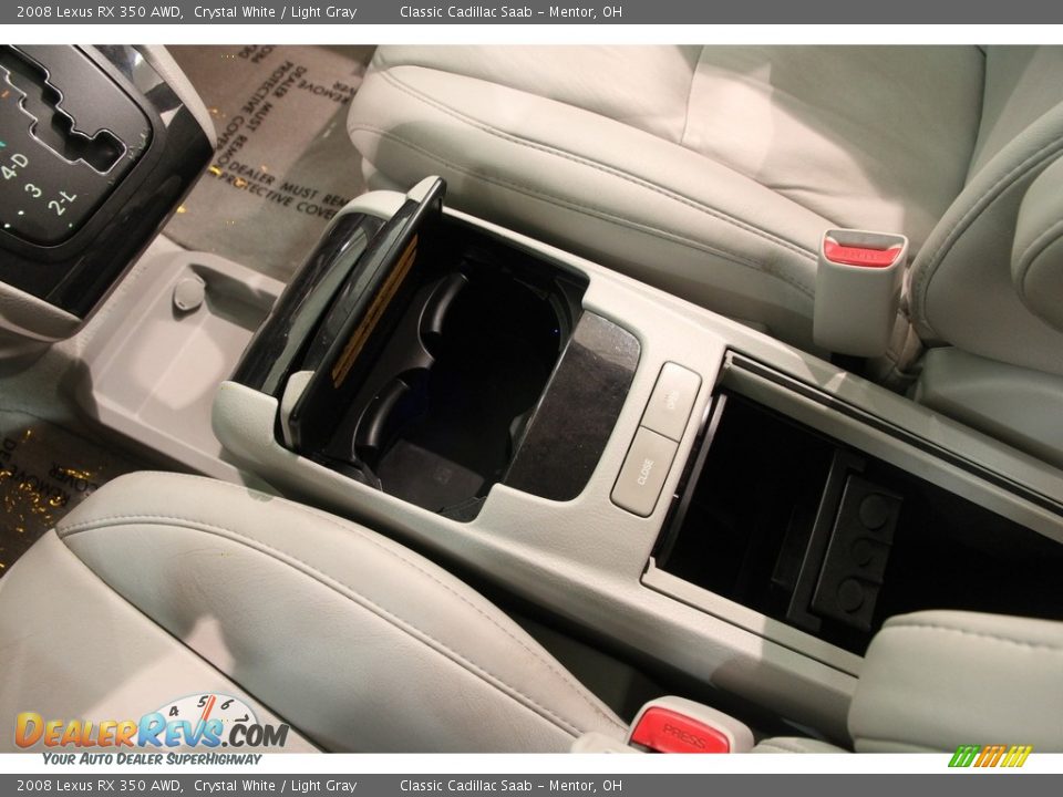 2008 Lexus RX 350 AWD Crystal White / Light Gray Photo #17
