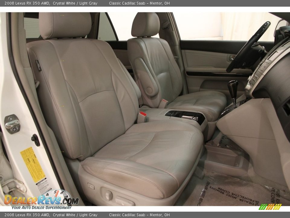 2008 Lexus RX 350 AWD Crystal White / Light Gray Photo #18