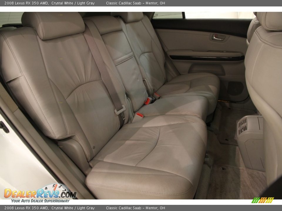 2008 Lexus RX 350 AWD Crystal White / Light Gray Photo #19