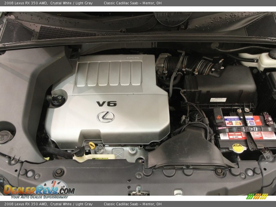 2008 Lexus RX 350 AWD Crystal White / Light Gray Photo #23
