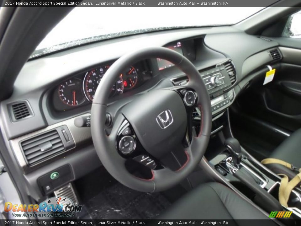 2017 Honda Accord Sport Special Edition Sedan Lunar Silver Metallic / Black Photo #9