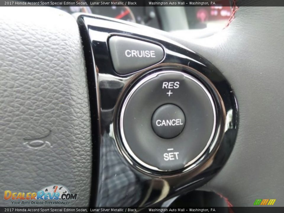 2017 Honda Accord Sport Special Edition Sedan Lunar Silver Metallic / Black Photo #22