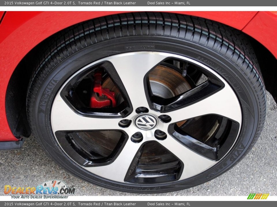 2015 Volkswagen Golf GTI 4-Door 2.0T S Tornado Red / Titan Black Leather Photo #11