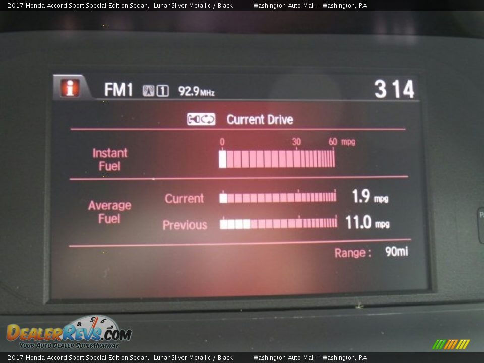 2017 Honda Accord Sport Special Edition Sedan Lunar Silver Metallic / Black Photo #25