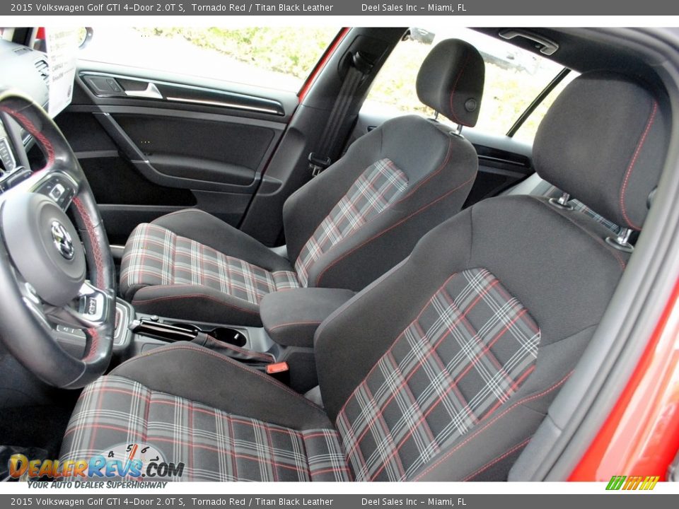 2015 Volkswagen Golf GTI 4-Door 2.0T S Tornado Red / Titan Black Leather Photo #14