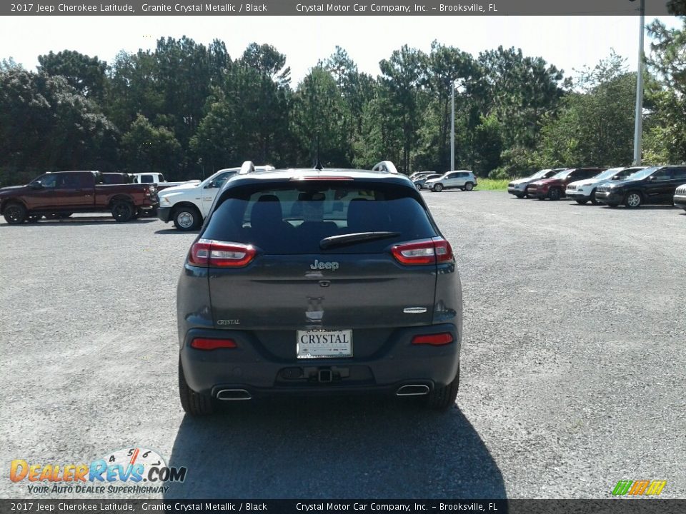 2017 Jeep Cherokee Latitude Granite Crystal Metallic / Black Photo #4