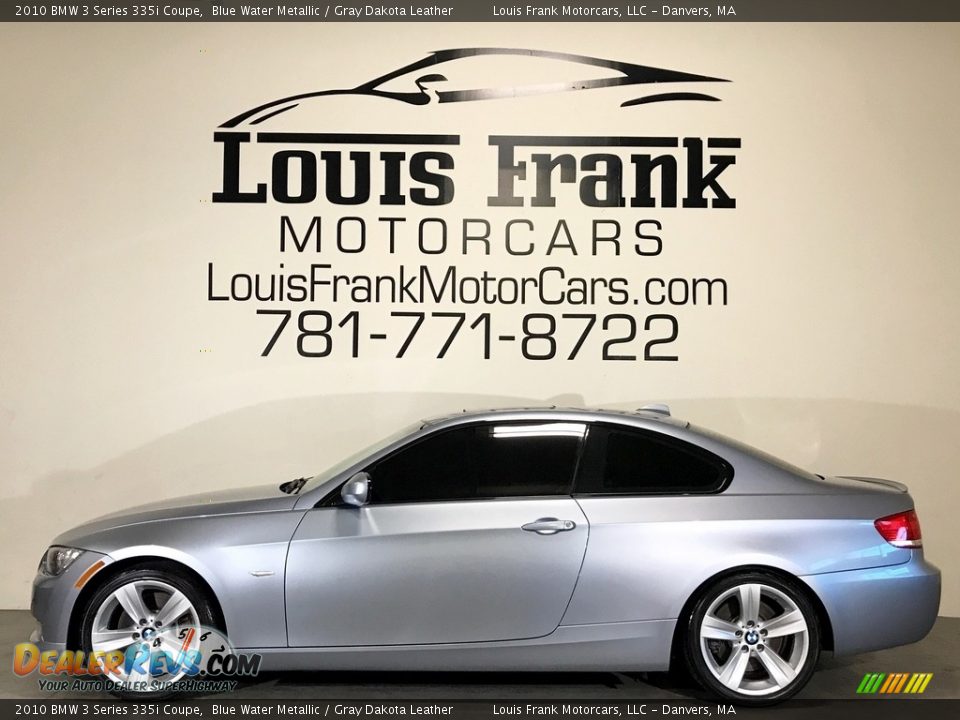 2010 BMW 3 Series 335i Coupe Blue Water Metallic / Gray Dakota Leather Photo #1