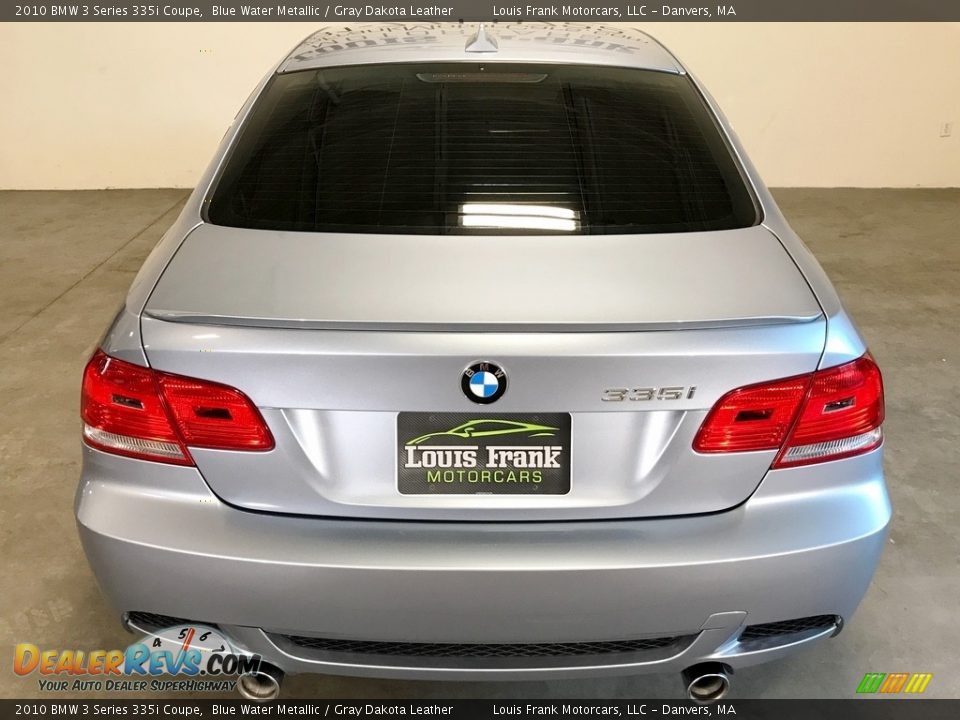 2010 BMW 3 Series 335i Coupe Blue Water Metallic / Gray Dakota Leather Photo #8