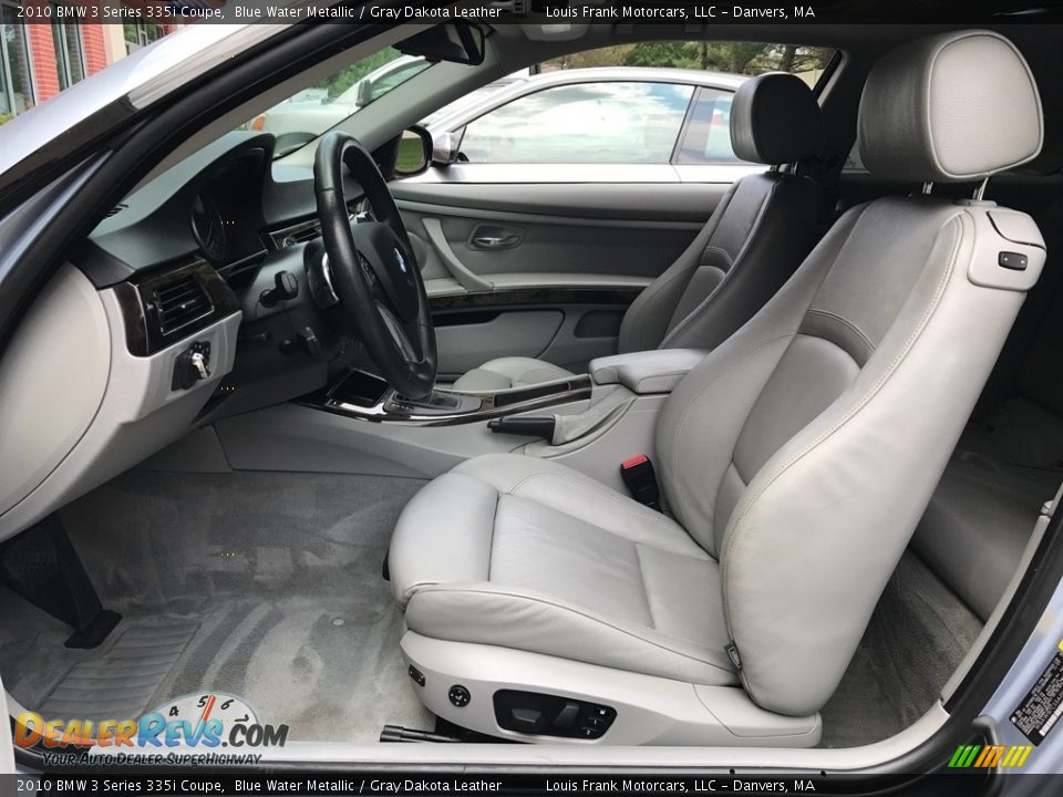 2010 BMW 3 Series 335i Coupe Blue Water Metallic / Gray Dakota Leather Photo #11