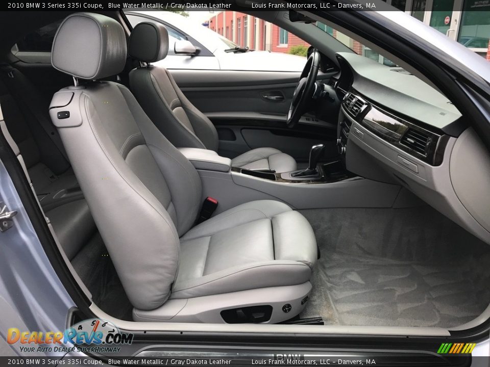 2010 BMW 3 Series 335i Coupe Blue Water Metallic / Gray Dakota Leather Photo #12