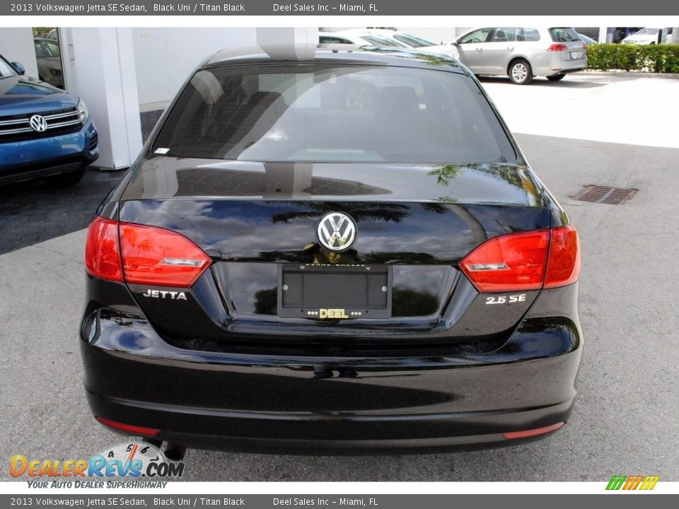 2013 Volkswagen Jetta SE Sedan Black Uni / Titan Black Photo #8