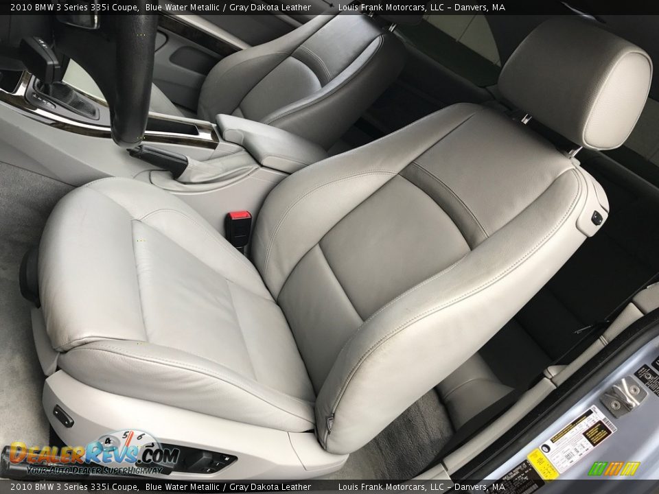 2010 BMW 3 Series 335i Coupe Blue Water Metallic / Gray Dakota Leather Photo #13
