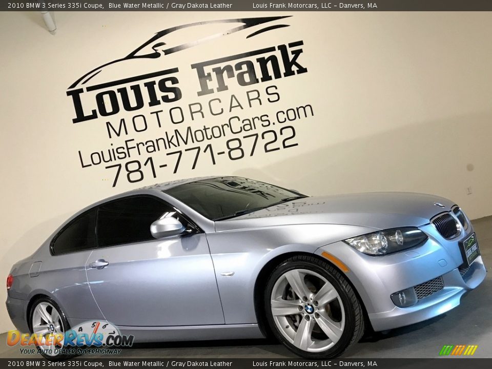2010 BMW 3 Series 335i Coupe Blue Water Metallic / Gray Dakota Leather Photo #18