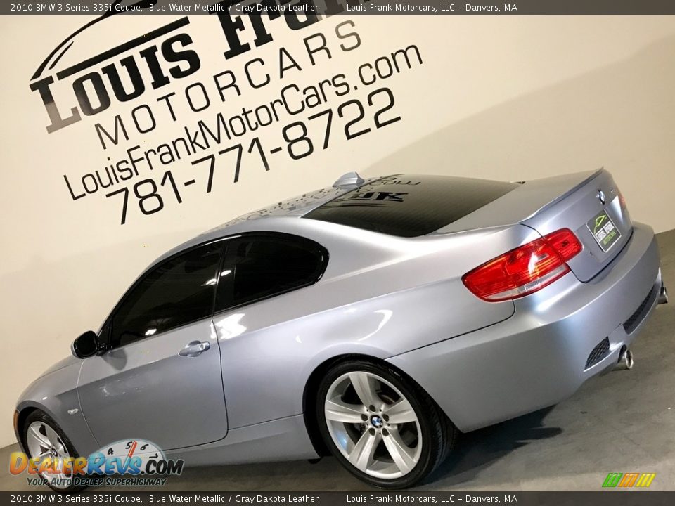 2010 BMW 3 Series 335i Coupe Blue Water Metallic / Gray Dakota Leather Photo #19