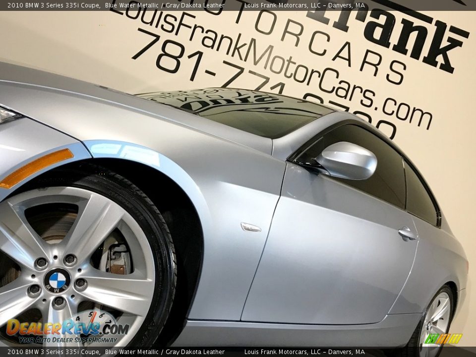 2010 BMW 3 Series 335i Coupe Blue Water Metallic / Gray Dakota Leather Photo #21