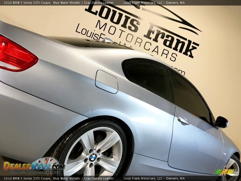2010 BMW 3 Series 335i Coupe Blue Water Metallic / Gray Dakota Leather Photo #22