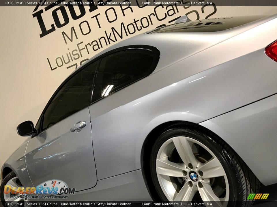 2010 BMW 3 Series 335i Coupe Blue Water Metallic / Gray Dakota Leather Photo #24